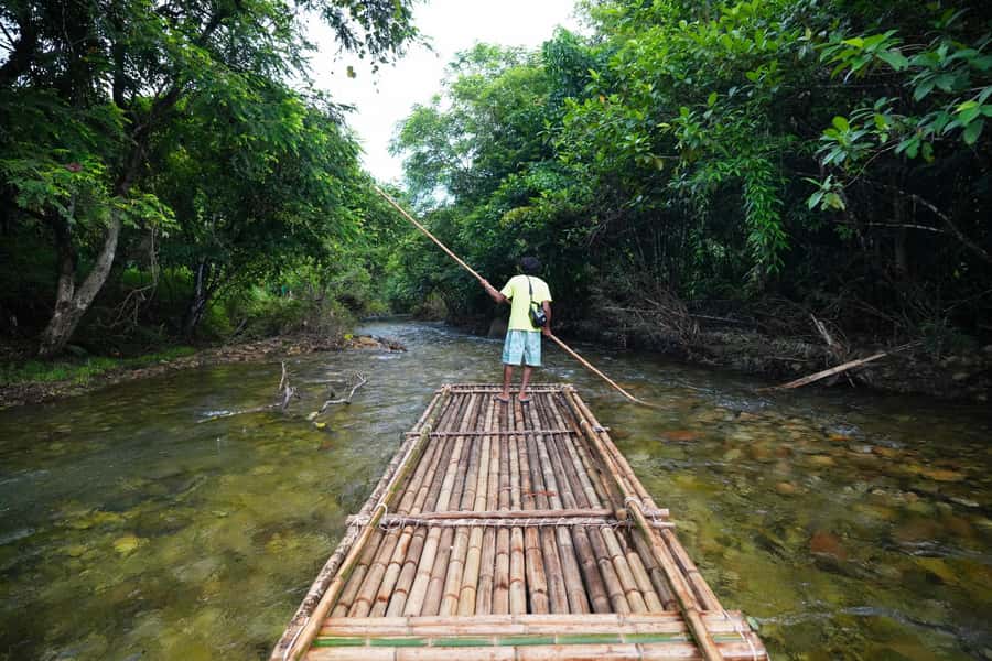 Bamboo Rafting, Waterfall, lunch, Elephant, and Turtle Tour - Tablamu Navy Base Turtle Conservation Center: what you learn matters