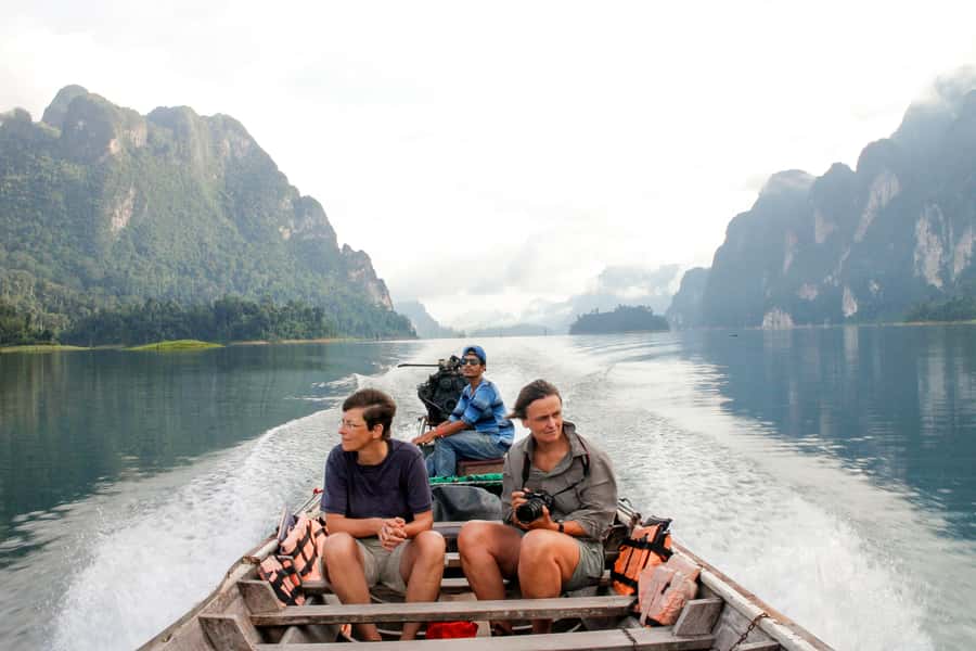 From Khao Lak: Full-Day Cheow Lan Lake with Cave Tour - Bamboo rafting on the Khao Sok River: slow water, real scenery