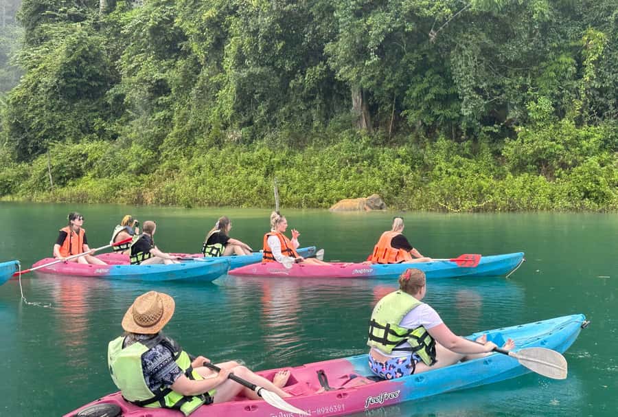 From Khao Lak: Khao Sok & Cheow Lan Lake Tour with Kayaking - Getting There from Khao Lak: Pickup, Van Ride, and Realistic Pacing