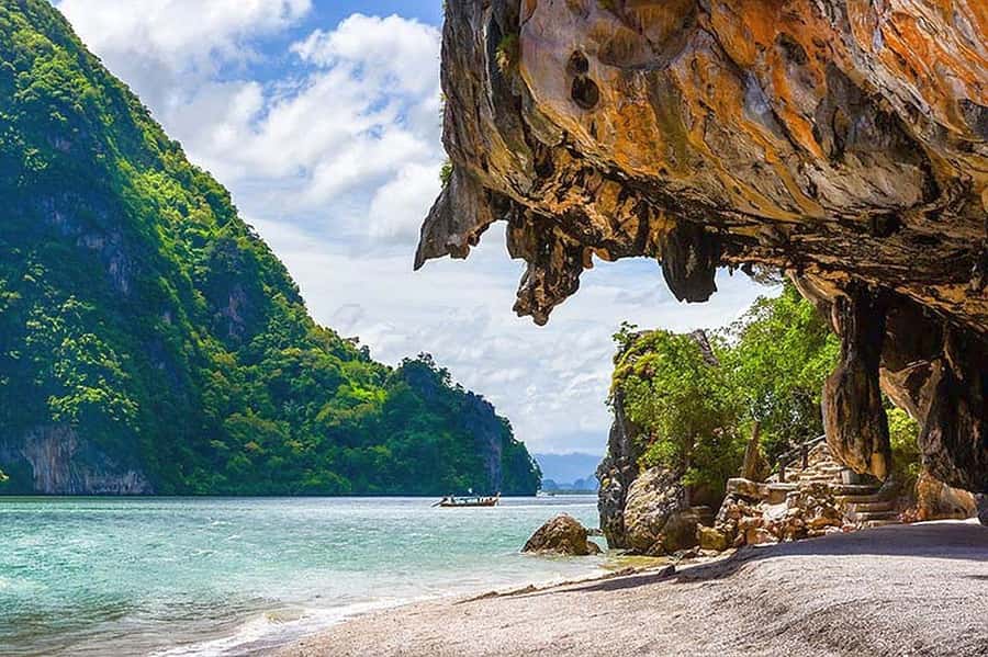 From Khao Lak: Premium James Bond Sunset and Canoe Adventure - Koh Panak: Jurassic-Style Caves, Mangroves, and Rugged Views