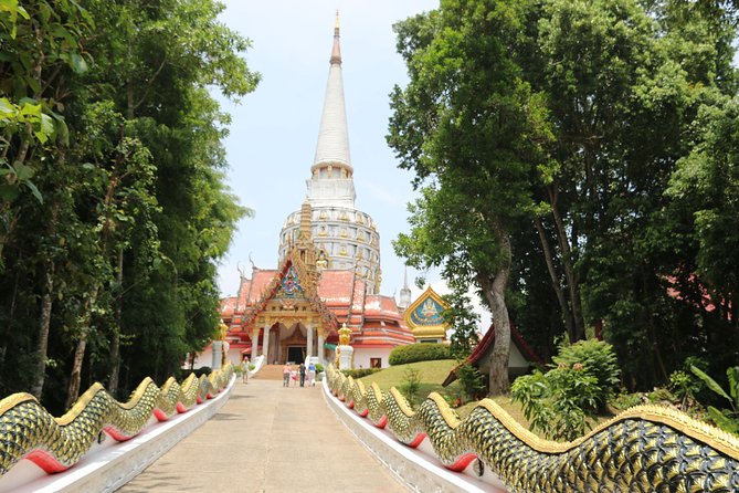 Full-Day Temple Tour Including Dragon Cave from Khao Lak - Suwan Khuha Temple: the 15-meter reclining Buddha and the monkey-temple energy