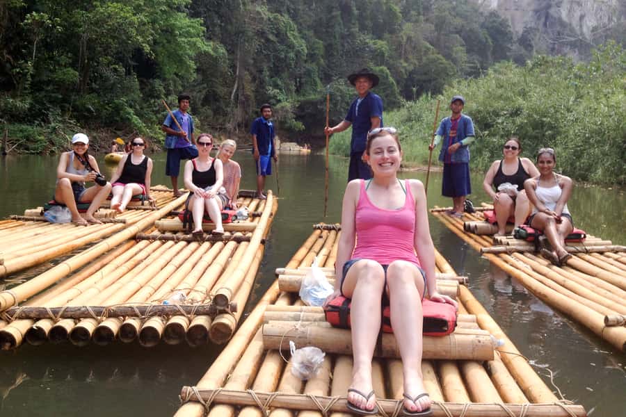Khao Lak: Khao Sok Bamboo Rafting and Elephant Bathing Trip - Monkey temple + a quick viewpoint break: shorter than you want, still worth it