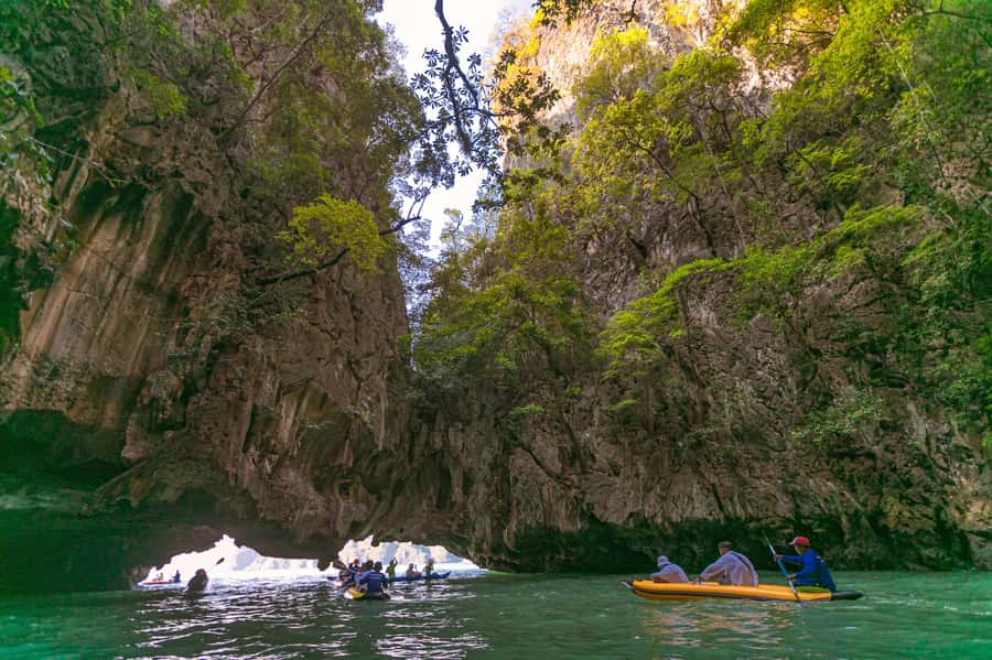 Khao Lak: Swift Power Catamaran Glide to James Bond Island - Panak Island Caves, Naka Island Beach Time, and Rang Yai’s Pearl Farm