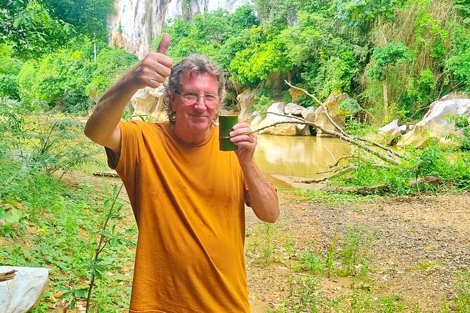 Khao Sok Local Life Adventure & Traditional Cooking Class - Bamboo coffee and the cave temple walk