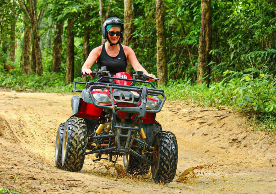 KhaoLak:ATV, ZipLine, & Rafting Adventure Monkey Cave Temple - From Khao Lak pickup to Sealand Camp in Phang-Nga