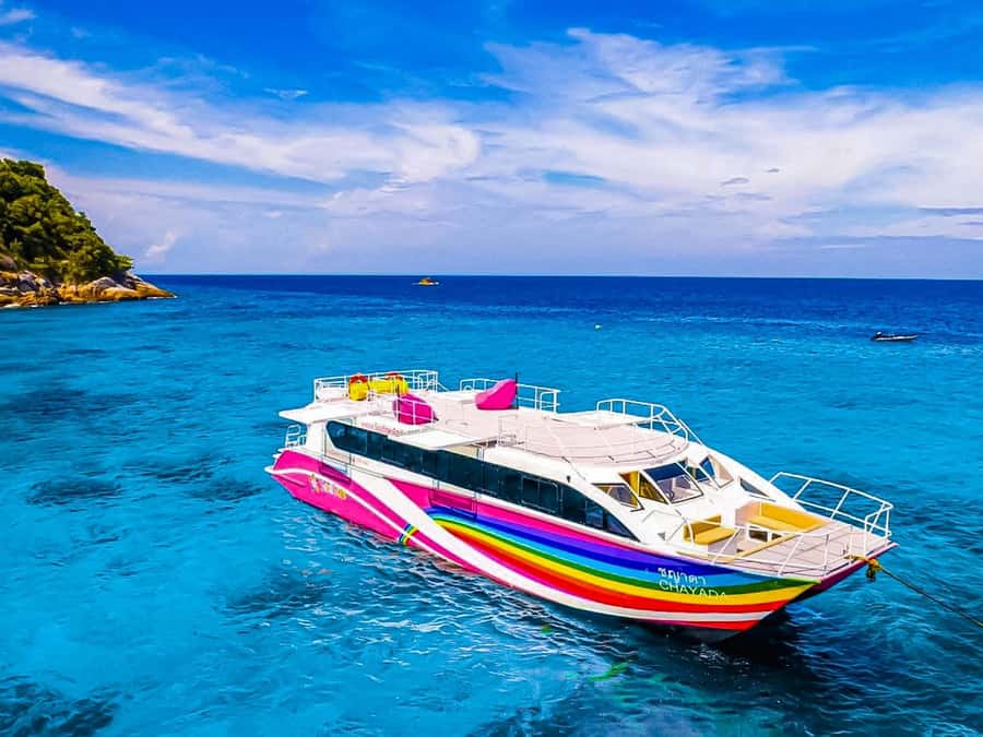 Phuket: Similan Island Day Trip by Speed Boat Catamaran - Koh 5 snorkeling: soft coral scenery and picture-friendly rocks